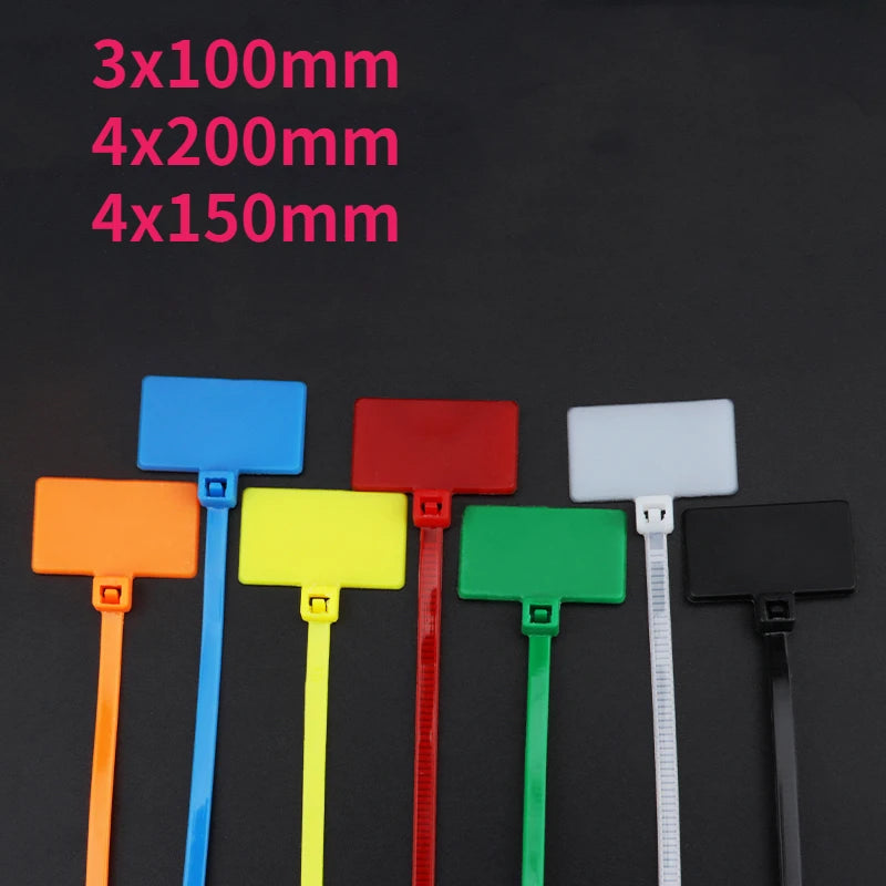 Nylon-Kabelbinder, Kunststoff-Schlaufenbinder, Marker, Etikett, Kabel, selbstsichernde Kabelbinder, Büro, Kunststoff-Schlaufenbinder, Drahtwickel, Befestigungsgurte