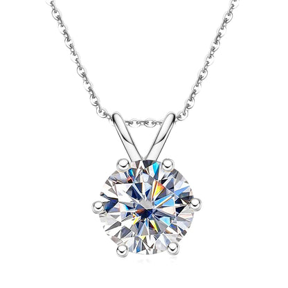 AnuJewel 1ct 3ct 5ct D Farbe Moissanite Diamant Top Qualität 18K Gold Überzogene Anhänger Halskette Edlen Schmuck Geschenke Großhandel