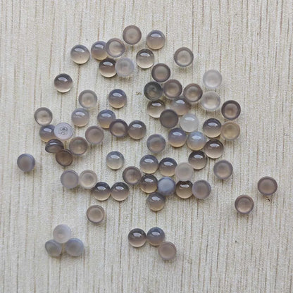 Großhandel 100 Stück Mode gute Qualität Naturstein runde Cab Cabochon Perlen 6mm für Schmuck Zubehör Herstellung