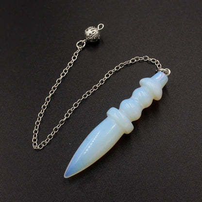 Naturstein heilsteine Anhänger ägyptischen Kristall Pendel für Weissagung Wünschelrute Reiki rosa klar Quarz Amethysten obsidian rosenquarzschwarz Onyx Pendel edelstein anhänger kristall anhänger amulett x130