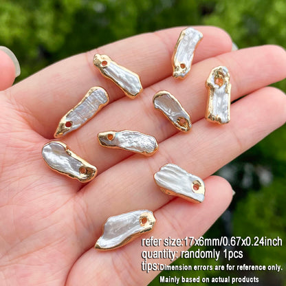 1 stücke Natürliche Süßwasser Perle Anhänger Exquisite Unregelmäßige Barock Geformt Für Schmuck Machen DIY Halskette Armband Zubehör