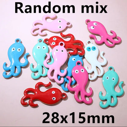 10 Stück 2 Größen Edelstahl Seestern Charms Anhänger Emaille DIY Schmuck Herstellung Zubehör Zubehör Zubehör Armband Halskette Ohrringe