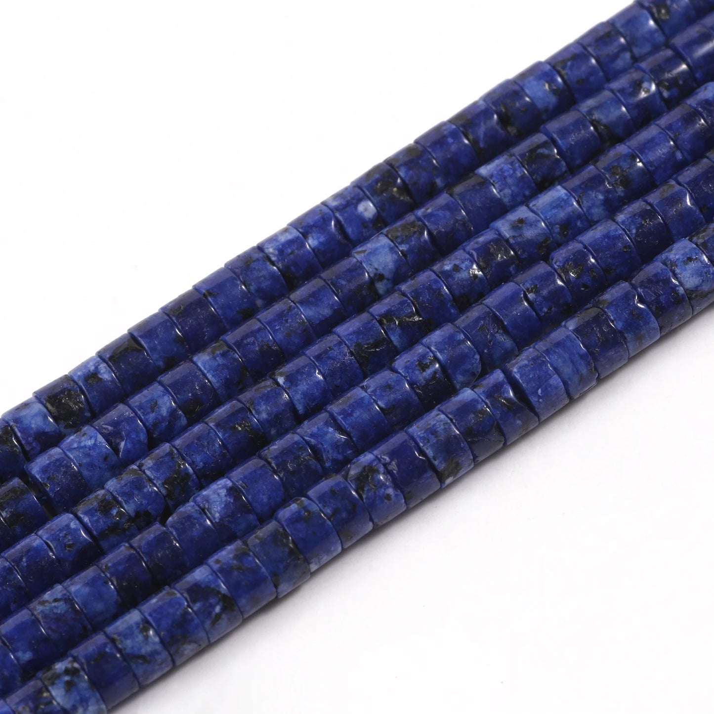 4 x 2 mm flache runde Rondelle-Abstandsperlen, natürlicher Jaspis, rosa Opal, Amethyst, Lapislazuli, Chrysopras-Perlen für die Schmuckherstellung