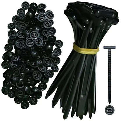 Zip Nylon Tie Wrap Kabel Feste Befestigungsclips Auto Schlauchbefestigung Zip Strap Selbstsichernde wiederverwendbare Nylon-Kabelbinder