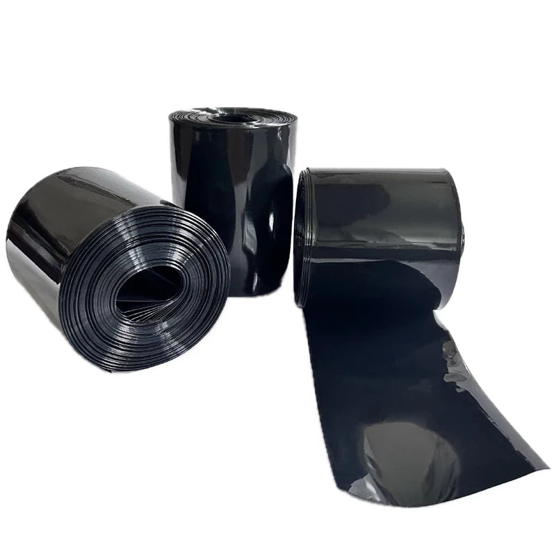 1kg schwarzer PVC-Schrumpf schlauch Li-Ionen-Batterie wickel Isolier folien hülsen rohr Schrumpf schlauch