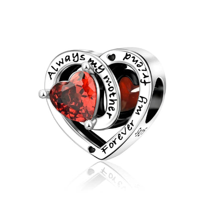 Rote Serie 925er Sterlingsilber, Koi-Herz, Pilz, Feuerwerkskörper, Kaffeemaschine, Charm, passend für DIY-Armbänder, Halsketten, exquisite lustige Geschenke