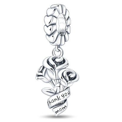 Heißer Verkauf Charms Perlen 925 Sterling Silber Farbe Bogen Kreuz Lebensbaum Perlen Fit DIY Original Armreif Charme Anhänger Schmuck