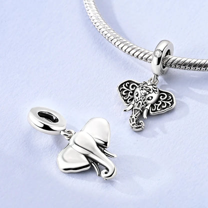 Neue Original 925 Sterling Silber Tier Serie Charms Nette Capybara Elefant Katze Anhänger Perlen Fit Armband DIY Schmuck Kennzeichnung