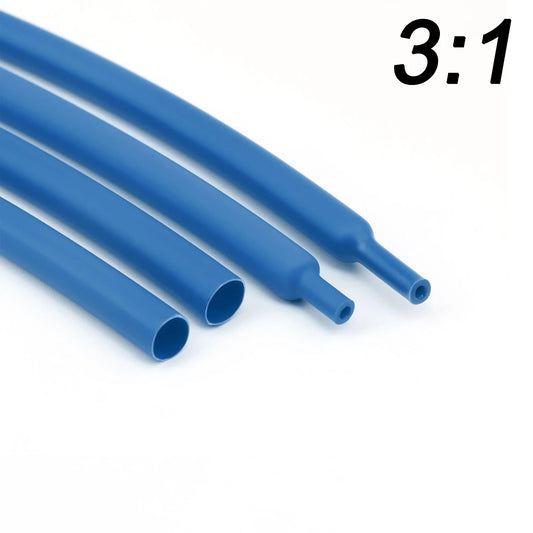 Φ1,6 mm bis Φ50 mm Schrumpfschlauch, Verhältnis 3:1, doppelwandiges, mit Kleber ausgekleidetes, schrumpfbares Drahtwickelrohr, wasserdicht, industrielles Blau
