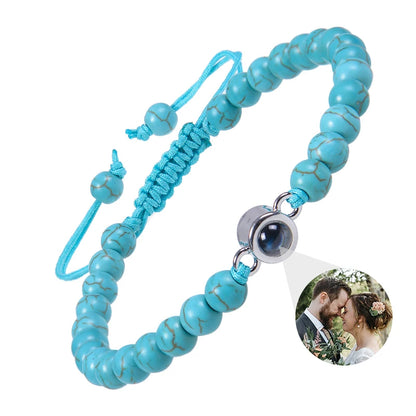 Custom bracelet with picture inside, personalized projection bracelets with photos, picture bracelet, personalized memorial gifts