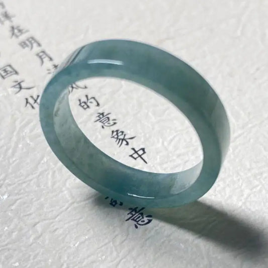 Natürliche Jade Ring Männer Frauen Heilung Edelstein edlen Schmuck echte Myanmar Jadeit hohe Eis qualität eine burma blaue Wasser Jade Ringe
