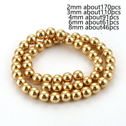Natürliche 14k vergoldete Hämatitperlen unregelmäßige runde Herzwürfel Rondelle Spacer Perlen für Schmuckherstellung Diy Armband Halskette