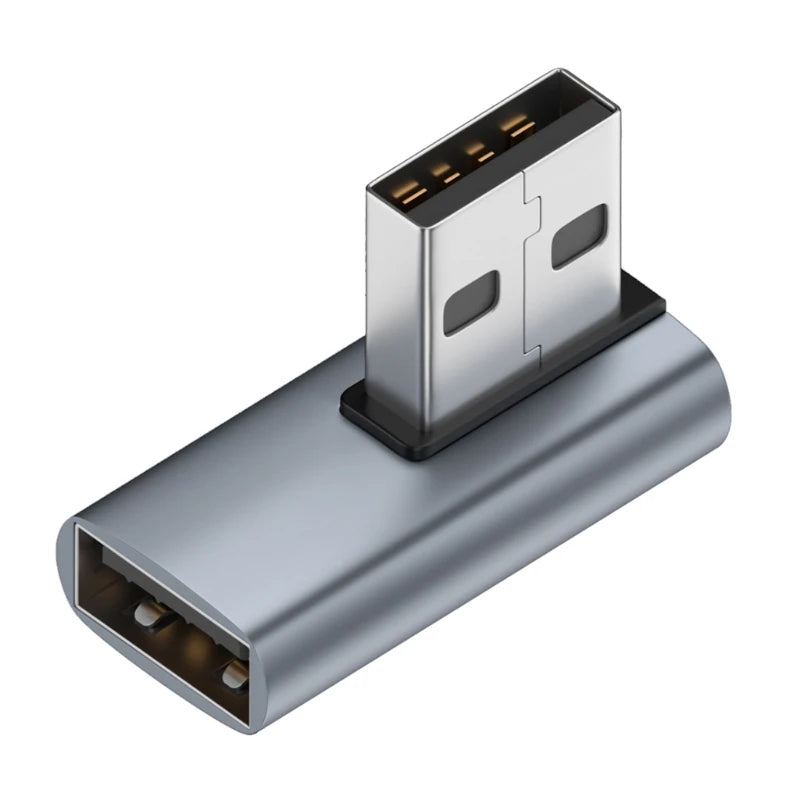 90 Grad USB 3.0 Stecker auf Buchse rechtwinkliger Verlängerungsadapter USB-Upward-Winkeladapter 10 Gbit/s für Laptop-PC-Anschluss Konvertieren