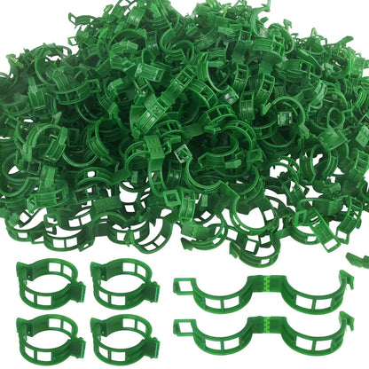 100/300 Stück Pflanzenstützclips, Kunststoff-Gartenranken-Befestigungsclips für Kletterpflanzen, Tomaten, Weinreben, Pflanzenstielhalter