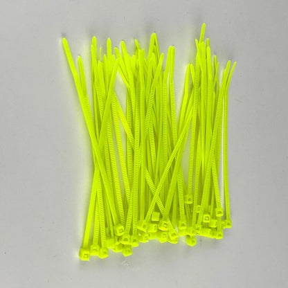 Fluor zierend grün/hellgrün Nylon Kabelbinder Farbe Kunststoff 3*100