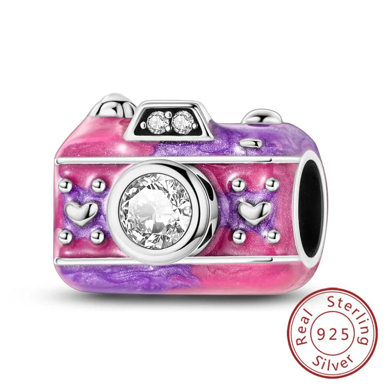 Original-Charms für den Abschluss, Perlen-Anhänger, 925er-Sterlingsilber, Bachelor-Hut, Kappen-Charms, passend für Armbänder, DIY-Zeremonie, Schmuck, Geschenk