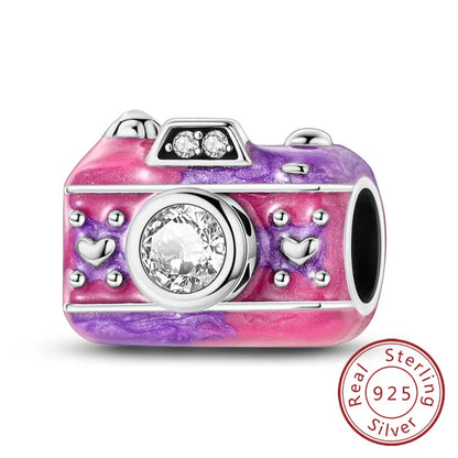 Original-Charms für den Abschluss, Perlen-Anhänger, 925er-Sterlingsilber, Bachelor-Hut, Kappen-Charms, passend für Armbänder, DIY-Zeremonie, Schmuck, Geschenk