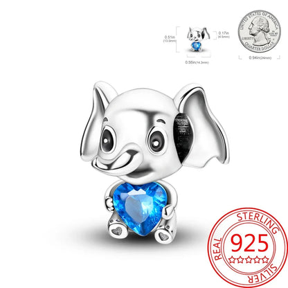 Exquisiter kleiner Affe aus 925er-Sterlingsilber, umarmender roter Herz-Anhänger, passend für Armbänder, Halsketten, Party-Paarung mit handgefertigten Geschenken