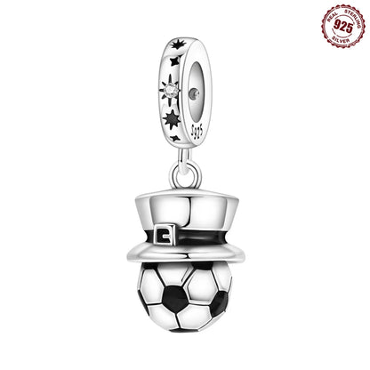 Funkelnde Edelsteinperlen aus 925er-Sterlingsilber mit eingelegten Edelsteinen und baumelnder Charm mit unendlichem Knoten, passend für Schlangenarmband, Boutique-Halskette, schönes Geschenk