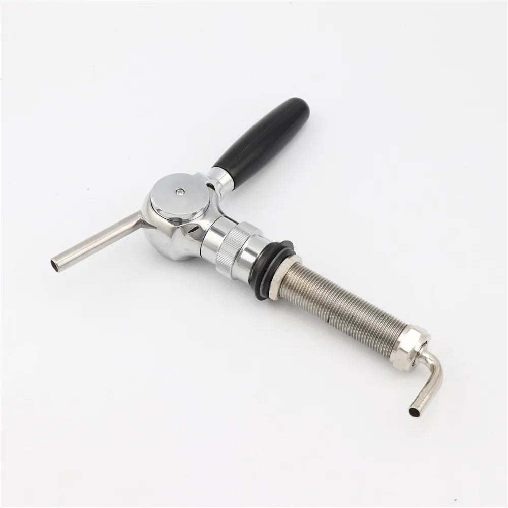 Homebrew Bier Armaturen Belgischen Typ Draft Bier Tap Mit 100mm Länge G5/8 "Schaft Kupfer Verchromt flow Control Ball Form