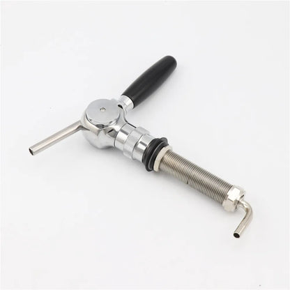 Homebrew Bier Armaturen Belgischen Typ Draft Bier Tap Mit 100mm Länge G5/8 "Schaft Kupfer Verchromt flow Control Ball Form