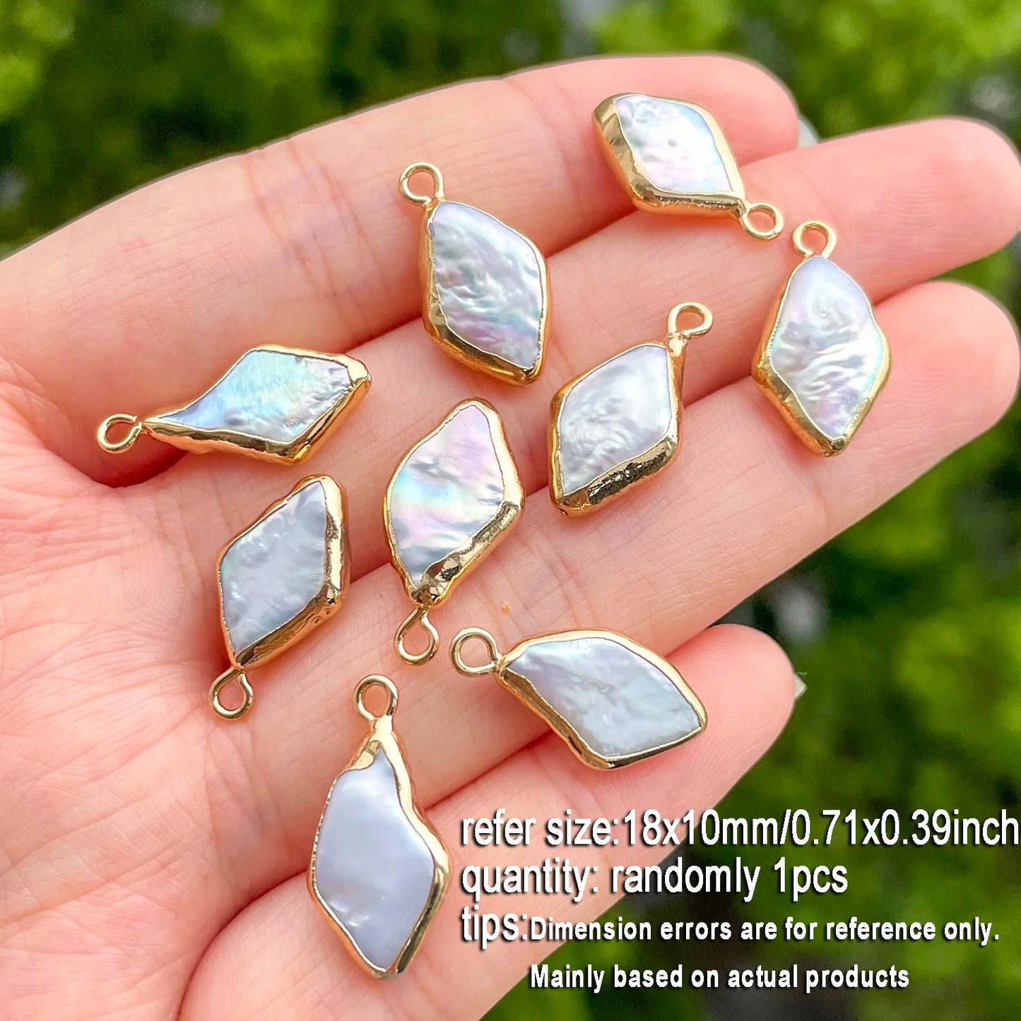 1 stücke Natürliche Süßwasser Perle Anhänger Exquisite Unregelmäßige Barock Geformt Für Schmuck Machen DIY Halskette Armband Zubehör