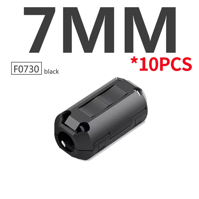 10 Stück Schnapp magnet ring ferrit filter für Kabel abschirmung abnehmbarer EMK-Innen durchmesser 3,5mm 5/7/9/11/13/15mm Ent magneti sierungs filter