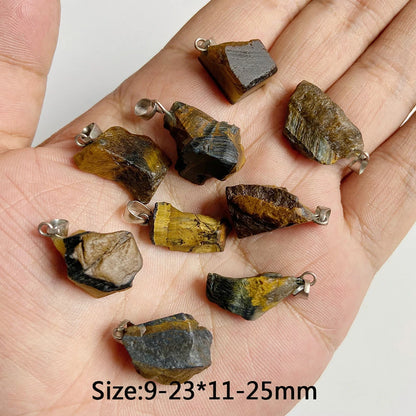 5 stücke Natürlichen Rauhen Stein Anhänger Unregelmäßige Form Healing Amethysten Labradorit Agat Quarz Anhänger Für DIY Handgemachte Halskette