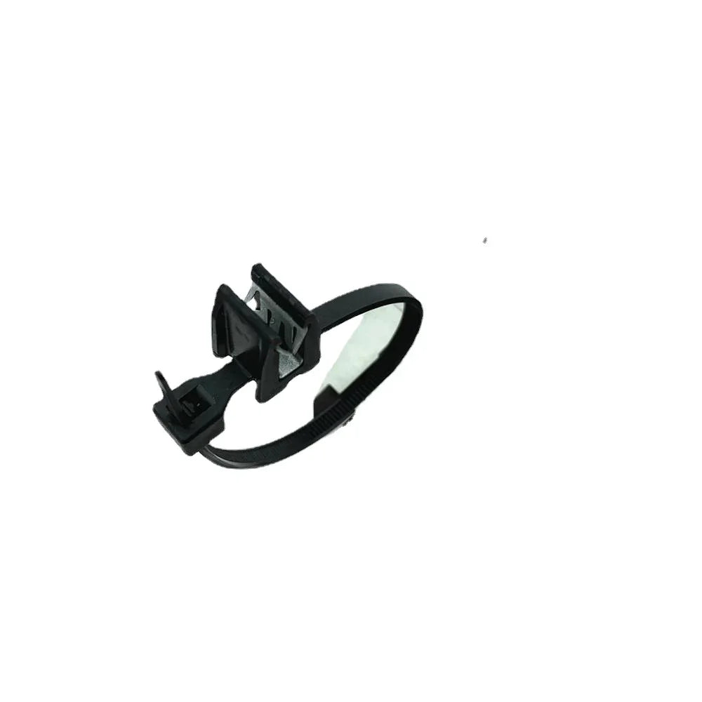 50 stücke elektrische geräte und produkte auto kabelbinder mit metall clip schnalle 5 mmx200mm