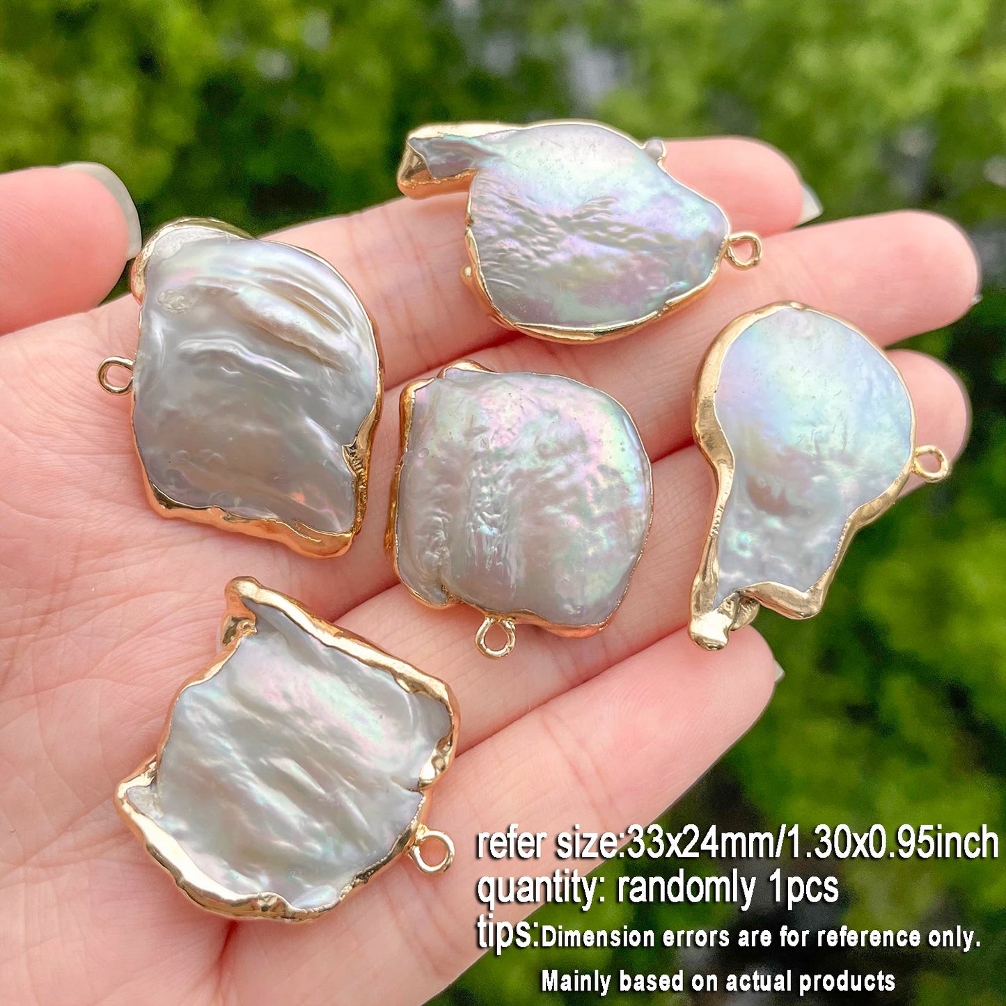 1 stücke Natürliche Süßwasser Perle Anhänger Exquisite Unregelmäßige Barock Geformt Für Schmuck Machen DIY Halskette Armband Zubehör