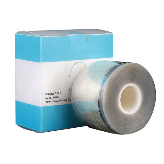 Schutzfolie für die Verarbeitung von Glaslinsen, 1000 Rollen, blockierende Pads, Klebeband, Brillen, Anti-Rutsch-Scheibenaufkleber, transparent, rutschfest