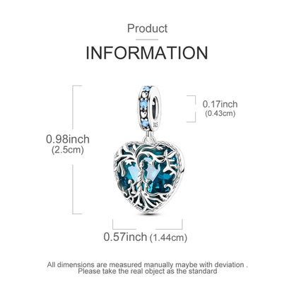 Neu im 925er-Sterlingsilber, Charms-Perlen, blaues Herz, Schlange, Delfin, Anhänger, Schmuck, passend für Original-925-Armbänder für Frauen, DIY-Geschenk