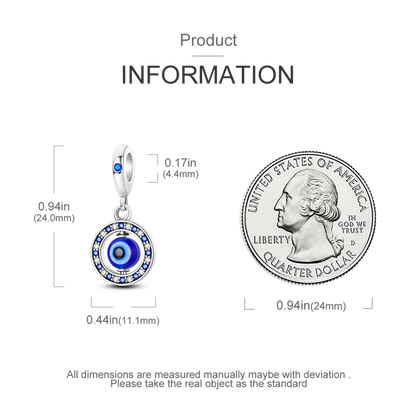 Charm-Anhänger aus Silber 925, blaue Serie, passend für Armbänder, Charms, DIY, originelle Mode-Anhänger für Schmuckherstellung