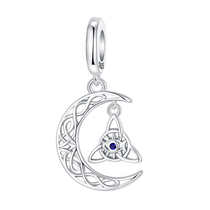 Anhänger Fatimas Hand Nazar Eye Massives 925er Sterlingsilber, baumelnder Charm-Schutz-Anhänger für Damen, Sommer, edler Schmuck