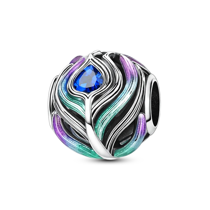 Original-Charm-Perle aus 925er-Sterlingsilber mit eingelegtem Zirkonium, Schleife, Liebesherz, Ballon-Anhänger, passend für Armbänder, DIY-Schmuckmarkierung