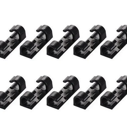 20 stücke Kabel Organizer Clips Kabel Clips Management Kabel Organizer ABS Draht Kabel Halter USB Lade Daten Linie Schutz