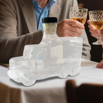 Bourbon-Dekanter, halber LKW-B Bourbon-Spender, 375 ml, Vintage-Schnapsbehälter mit interessantem Stopfen zum Hosten von Brunch-Bier