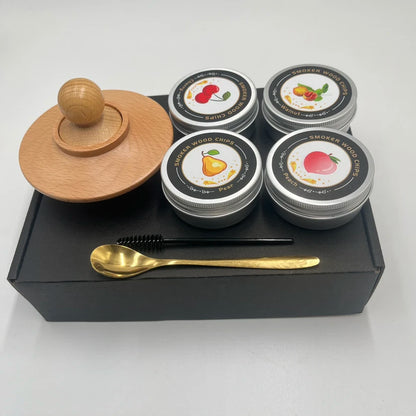 4/6 Geschmacksrichtungen Whiskey Smoker Kit Klassisches Cocktail-Ei-Set mit Holzspäne Smoker für Bourbon Whiskey-Geschenke, Geburtstagsgeschenk
