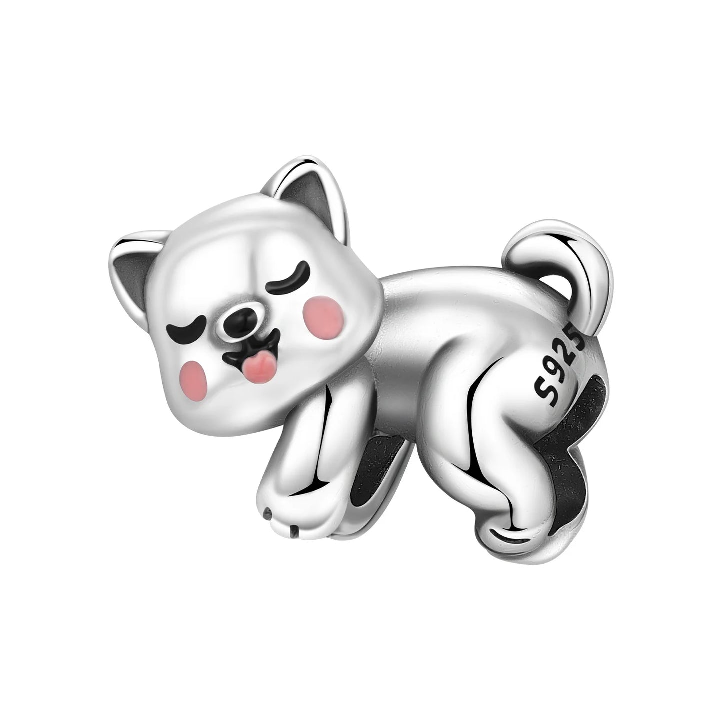 Exquisiter 925 Sterling Silber Panda Chamäleon Waschbär, Koi Welpen Tier-Anhänger Passend für DIY Armband Halskette Premium Party Geschenke