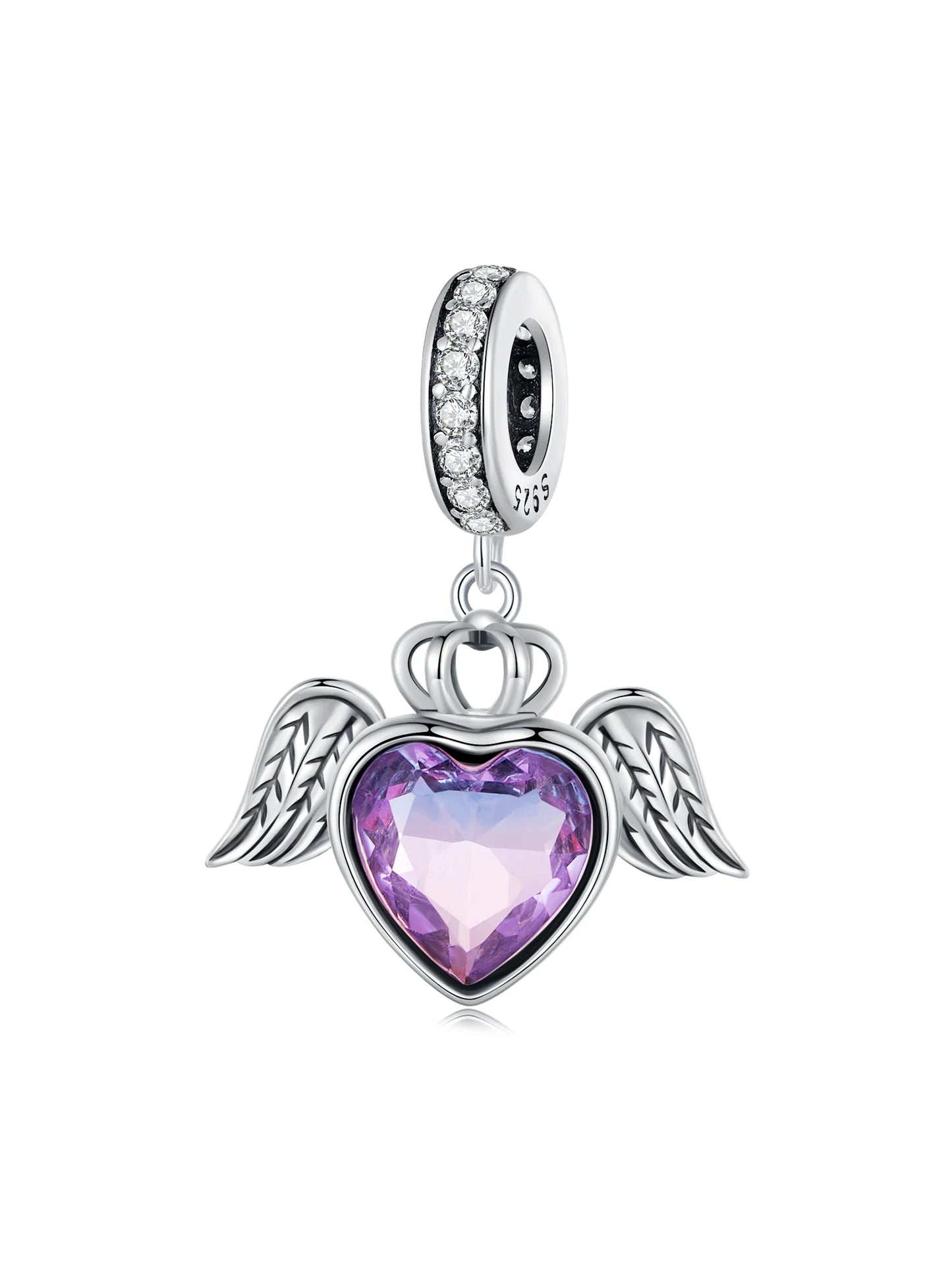 WOSTU Mode Frühjahr Serie Charms Perlen Echt 925 Sterling Silber Blume Vogel Pendent Fit Original-DIY Armband Halskette Schmuck