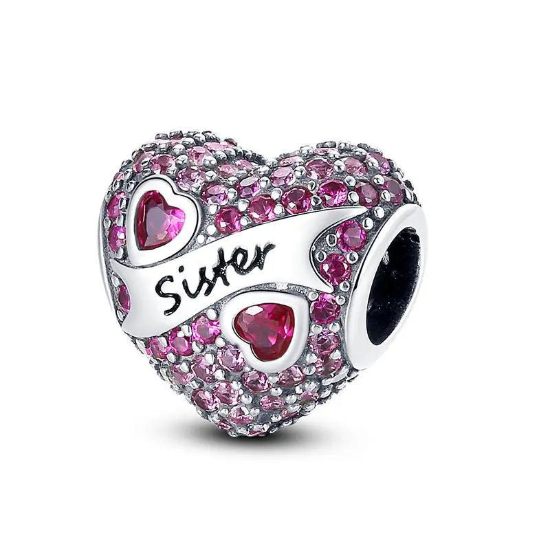 Sicherheitsketten aus 925er-Sterlingsilber, violette Serie, Schmetterling, Widder, Zwillinge, passend für Original-Armbänder, DIY-Schmuckherstellung, Geschenk für Frauen