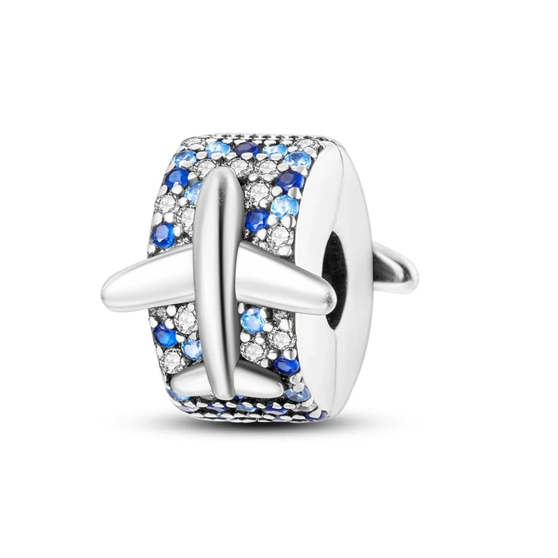Charm Heiße Verkäufe 925 Sterling Silber Charms Perlen CZ Pave Runde Clip Charms Fit Original Armband Halskette Charms Schmuck Geschenk