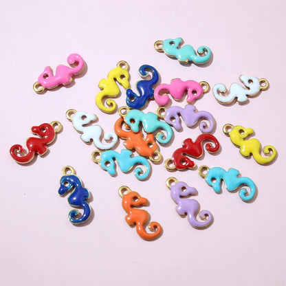 20 Stück 12x6mm Edelstahl Seepferdchen Hippocampus Emaille Anhänger Anhänger Edelstahl DIY Schmuck Herstellung Zubehör Ergebnisse