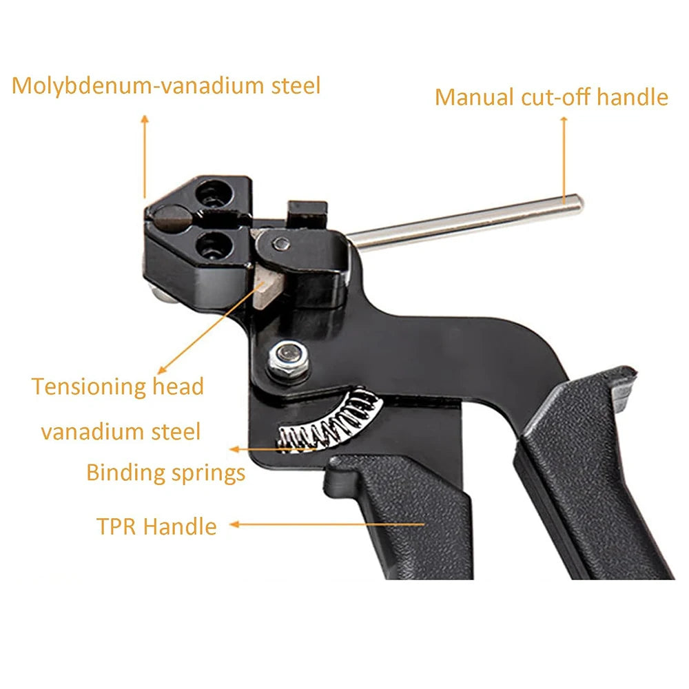 NEUE Kabelbinder Zange Befestigungsband Kabelbinder Pistole Automatische Schneidwerkzeug Spannung Edelstahl Selbstsichernde Krawatten Handwerkzeuge