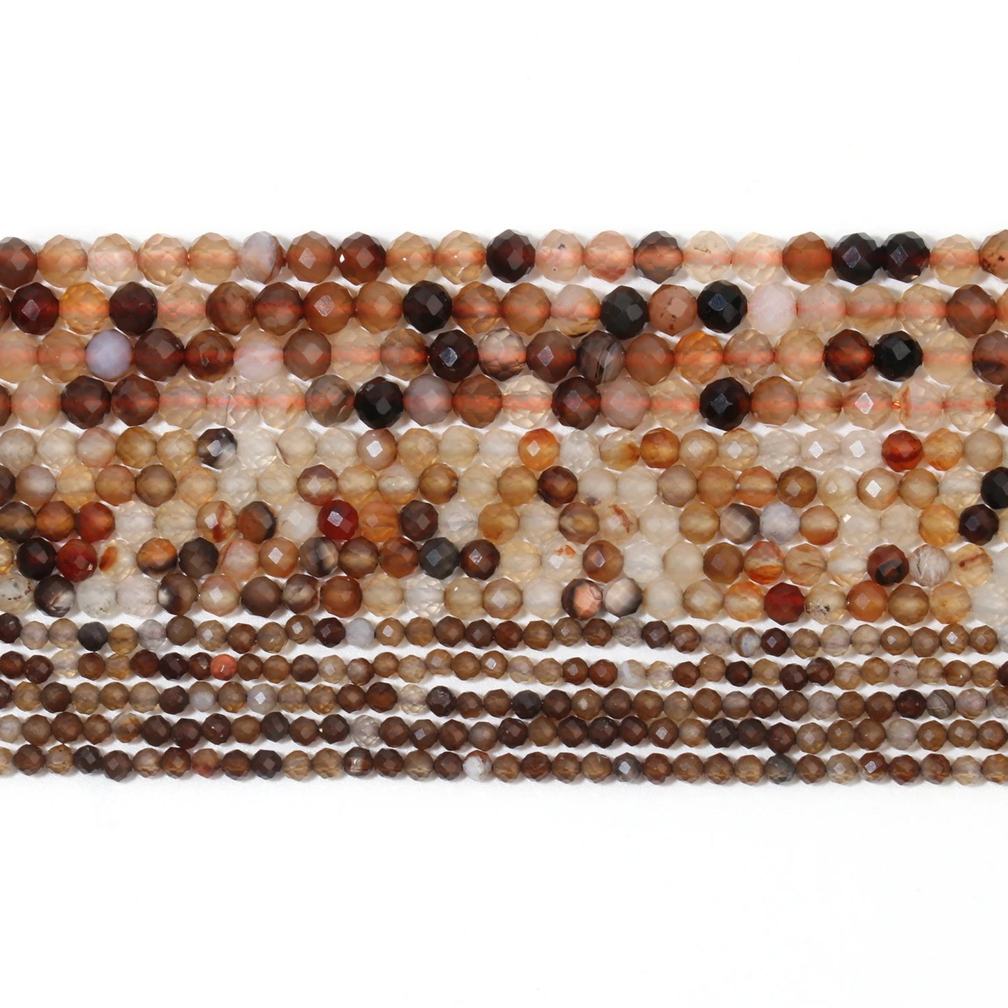 2 3 4mm natürliche facettierte Citrin Opal Jade Onyx Edelstein Perlen runde Mineral perlen für Schmuck herstellung DIY Armband Zubehör