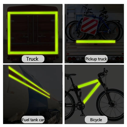 Reflektierendes Klebeband für den Außenbereich, wasserdicht, DOT-C2, lichtbeständig, fluoreszierend grün, reflektierendes Klebeband, stark klebendes Sicherheitswarnband
