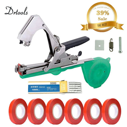 Dr tools Gartengeräte Strumpfband Pflanzen zweig Hand binden Binde maschine Hackfleisch Gemüse Tapener Bänder Hausgarten
