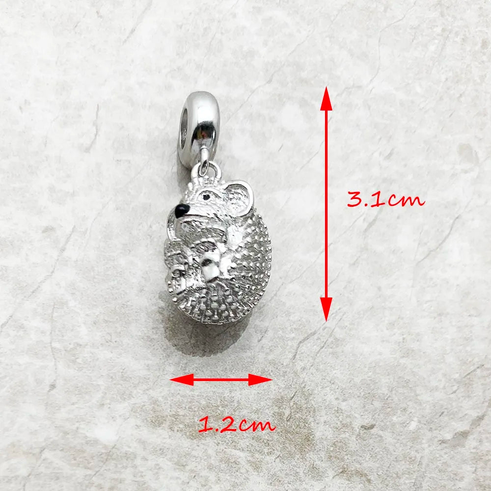Heißer Modeschmuck, süßer Igel-Anhänger, Pullover, 925er Sterlingsilber, Geschenk für Damen und Herren