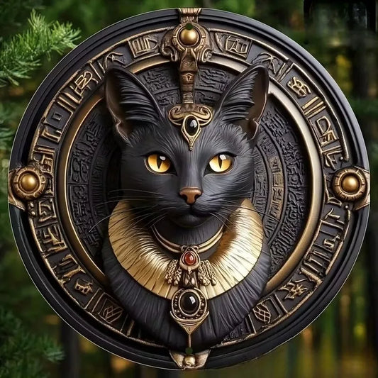 Ägyptischer schwarzer Katzen-Schlüsselanhänger, 2D, flach, im altägyptischen Stil, Auto-Schlüsselanhänger, modisches Accessoire, Taschenanhänger, Schlüsselanhänger, Valentinstagsgeschenke