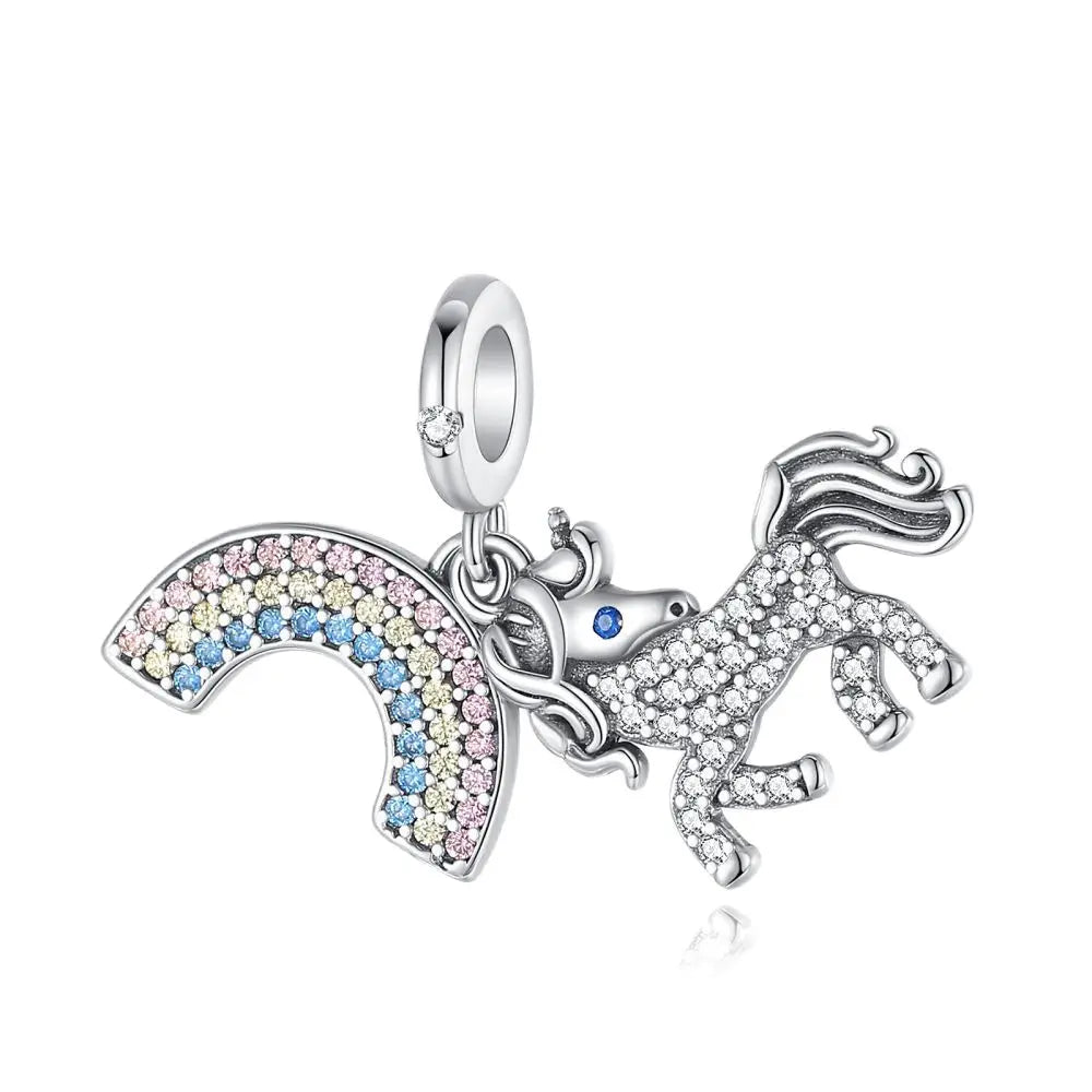 Tier-Serie, 925er-Sterlingsilber, Giraffe, Kamel, Gans, Orang-Utan, Affe, Siegel-Charm, passend für DIY-Armbänder, Halsketten, edler Schmuck, Geschenke